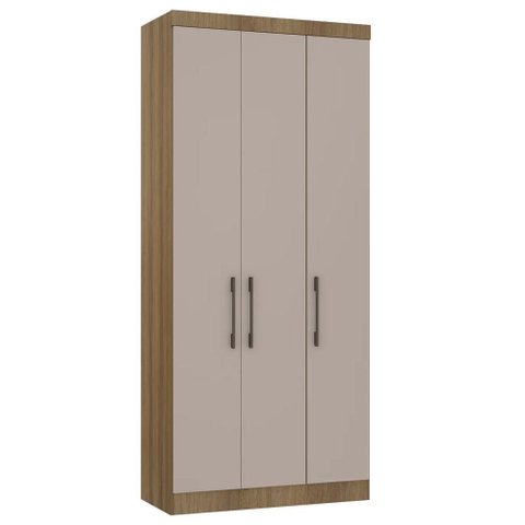 Guarda Roupa Modulado 102cm com 3 Portas Delphi Avelã/cinnamon L01 - Mpozenato