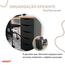 Ver imagem 5 de Escrivaninha Spirit Ii - Nogal/preto 6017