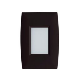 Balizador de Parede Led Libra Retangular 2w 3000k Branco Quente Bivolt Preto - 1