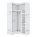 Ver imagem 4 de MÓDULO CLOSET CANTO A200XLX108XLY98 C/ NICHOS E CABIDEIRO M365.B MUNDI MOVEIS