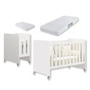 Ver imagem 1 de Berço Americano 4 em 1 Evolution Reller + 02 Colchões - Branco