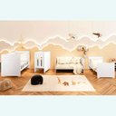 Ver imagem 3 de Berço Americano 4 em 1 Evolution Reller + 02 Colchões - Branco