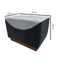 Ver imagem 2 de Puff Estofado Primai Woodnest Base em Madeira