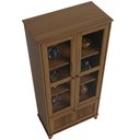 Ver mais imagens de Cristaleira para Sala de Jantar 80cm 3 Portas Madeira Maciça e Vidro Aton S05 Ipê - Lyam Decor