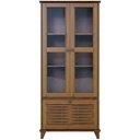 Ver imagem 7 de Cristaleira para Sala de Jantar 80cm 3 Portas Madeira Maciça e Vidro Aton S05 Ipê - Lyam Decor