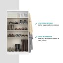 Ver imagem 5 de Armário Utilitário Sapateira 2 Portas Branco Carraro