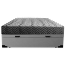 Ver imagem 4 de Cama Box Baú Casal Colchão Prime Gold D33 Acolchões + Box Sintético 61x138x188 Cinza
