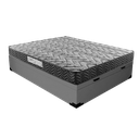 Ver imagem 2 de Cama Box Baú Casal Colchão Prime Gold D33 Acolchões + Box Sintético 61x138x188 Cinza