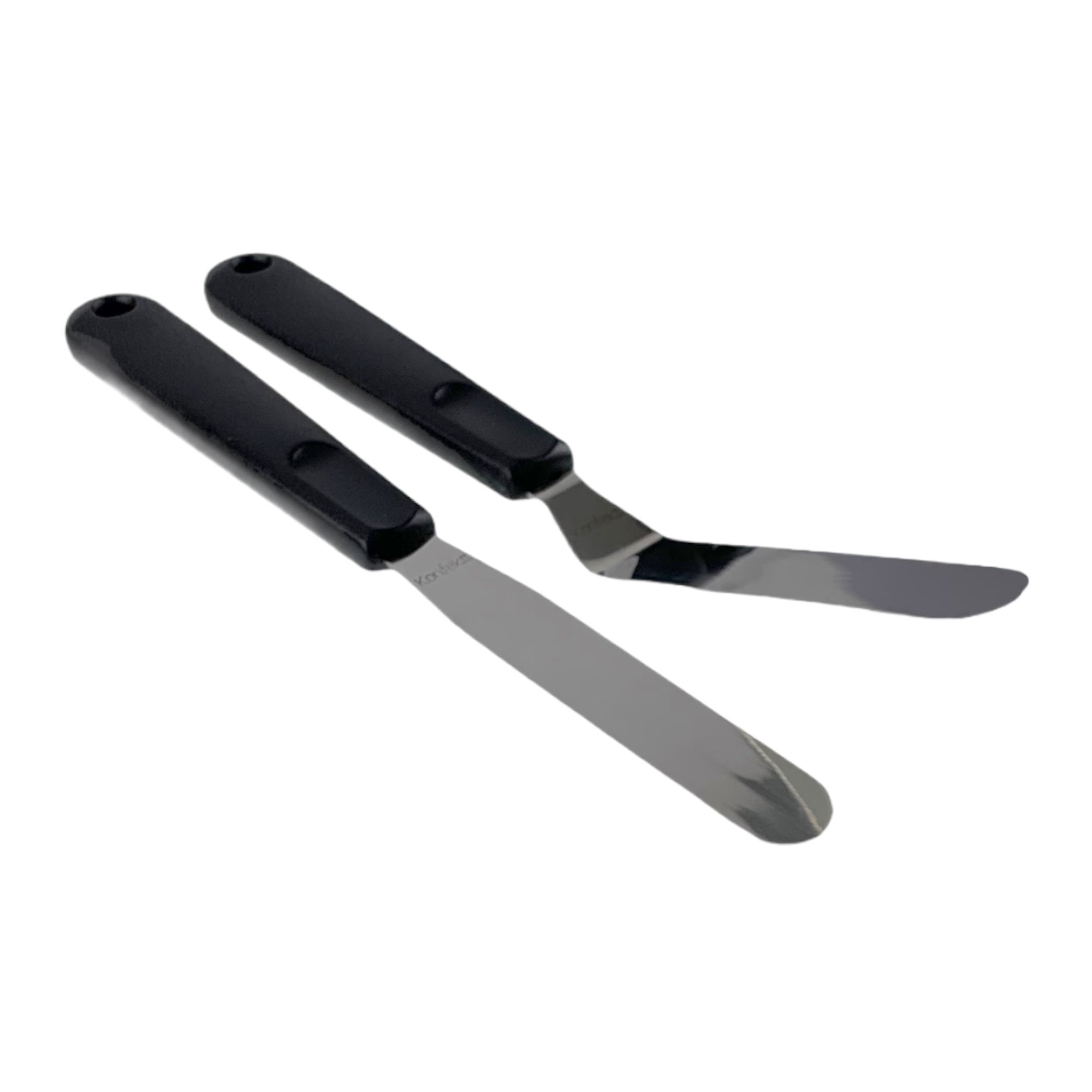 Kit C/ 2 Espátula Para Confeiteiro Reta Angular Inox Profissional ...