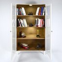 Ver imagem 2 de Armário Multiuso 2 portas de vidro Ditália C/Kit Luz E-957 Cor:Branco