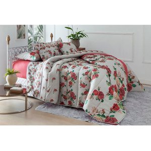 Jogo De Cama Duplo Casal 4 Peças Ofelia Realce Premium Sultan