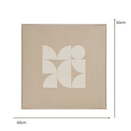 Quadro em Linho e Texturizado 18177-b 60x60x3,5cm Tela Mart - 2 Quadro em Linho e Texturizado 18177-b 60x60x3,5cm Tela Mart - 2