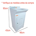 Ver imagem 2 de Gabinete em Plástico Abs com Tanque Fibra 20l e Torneira de Mesa