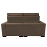 Sofá Retrátil e Reclinável 2,20M Molas Ensacadas e Costura Tripla Cama Inbox Nobre Suede Castor - 6