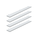 Ver imagem 1 de Kit 4 Prateleira Branca 90X10 + Suporte Flutuante Mdf Organizadora Decoração Cozinha Banheiro Sala