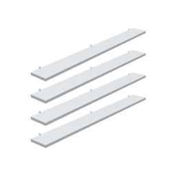 Kit 4 Prateleira Branca 90X10 + Suporte Flutuante Mdf Organizadora Decoração Cozinha Banheiro Sala - 1 Kit 4 Prateleira Branca 90X10 + Suporte Flutuante Mdf Organizadora Decoração Cozinha Banheiro Sala - 1