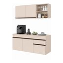 Ver imagem 2 de Cozinha Modulada Compacta Suspensa com Balcão para Pia 150cm Milano Multimóveis MP2478 - Vanilla