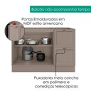 Ver imagem 4 de Balcao para Pia sem Tampo 120 Cm Unna Gris Poliman