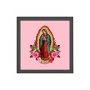 Ver imagem 1 de Quadro Quadrado Nossa Senhora De Guadalupe 20x20cm:Madeira branca