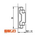 Ver imagem 2 de Trilho para Gaveta Corrediça Telescópica 350mm 35cm o Par Cor Prateado