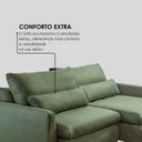 Ver imagem 5 de Sofá Cama Retrátil e Reclinável Tecido Linhão Atenas