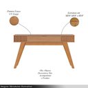 Ver imagem 3 de Aparador Decorativo Pés em Madeira Maciça Puxador em Metal Mdp/mdf Itacaré 136cm Freijó G73 - Gran B