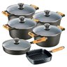 Jogo 4 Caçarolas E 2 Frigideiras Ferro Panela Mineira - 1