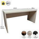 Ver imagem 4 de Escrivaninha 150cm com Gaveteiro 3 Gavetas Escritório F5 Cor:cinza Claro