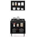 Ver imagem 5 de Armário de Cozinha e Balcão Cooktop Pérola Z34 Preto - Mpozenato