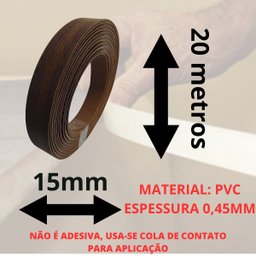 Fita de Borda Pvc para Mdf Madeirado Nova Imbuia Poro 15mm X 20m Móveis Acabamento Arauco - 2
