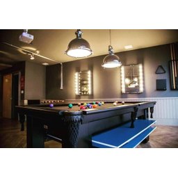 Mesa de Sinuca e Ping Pong - 2,52x1,40 - Bordo - 4