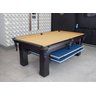 Mesa de Sinuca e Ping Pong - 2,52x1,40 - Bordo - 1