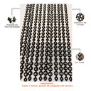 Ver imagem 2 de Tachinhas Fumê de Acabamento Tapeceiro - Fita Metro 10 Unid.