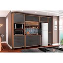 Ver imagem 6 de Paneleiro de Cozinha Syrah Torre Quente C/ 2 Portas e 2 Gavetas 74x225m Amendoa/branco - Ronipa