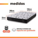 Ver imagem 4 de Cama Box Baú Casal Espuma AG65 Double Face Belga 138x188x60cm Herval - Suporta até 150kg por