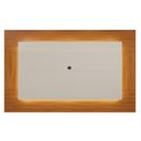 Ver imagem 2 de Conjunto Painel + Rack Atenas 220cm com Suporte para TV Off White e Naturalle Mavaular Móveis