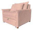 Ver imagem 1 de Poltrona Cama Monica Sala - Bouclé Cores:Rose/Bouclé