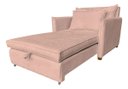 Ver imagem 3 de Poltrona Cama Monica Sala - Bouclé Cores:Rose/Bouclé