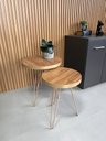 Ver imagem 2 de Conjunto Mesa Lateral Siena Cumaru BELI HOUSE Dourado