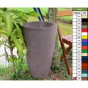 Ver imagem 2 de Vaso Planta 65x40 Oval Moderno Polietileno - MARROM CHOCOLATE 020