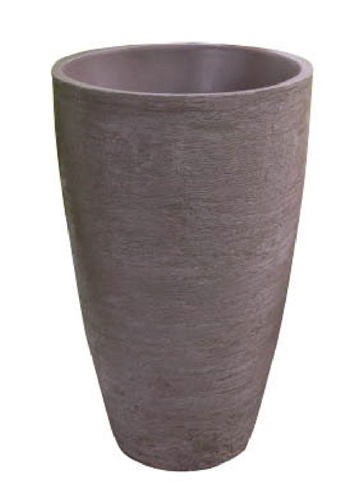 Vaso Planta 65x40 Oval Moderno Polietileno - MARROM CHOCOLATE 020