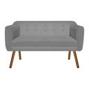 Ver imagem 7 de Kit Sofá Namoradeira 2 Lugares e 02 Poltronas Julia Grafite
