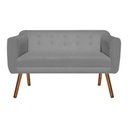 Ver mais imagens de Kit Sofá Namoradeira 2 Lugares e 02 Poltronas Julia Grafite