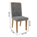Ver imagem 7 de Conjunto Sala de Jantar Fidelitá Génova Mesa Tampo de Vidro com 4 Cadeiras
