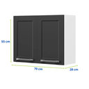 Ver imagem 3 de Armário Suspenso Aéreo Aço Cozinha Organizador Itatiaia Grafite