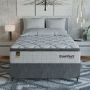 Ver imagem 6 de Cama Box Casal + Colchão Comfort Class Pillow Top 138x188 Branco/suede Cinza