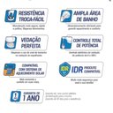 Ver imagem 2 de Chuveiro Elétrico Ducha E-lev Preto Eletrônico 220v Enerbras Enerbras