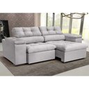 Ver imagem 3 de Sofá 3l 2,2m Retr/recl Veludo Olm Vancouver Pérola