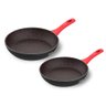 Panela Polishop Ichef Home Sauté Grand 24cm e Panela Ichef Home Sauté Petit 20cm Vermelha | Ichef - 1