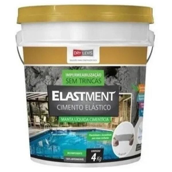 Manta Líquida Elastment Cimento Elástico 4kg Drylevis - 1
